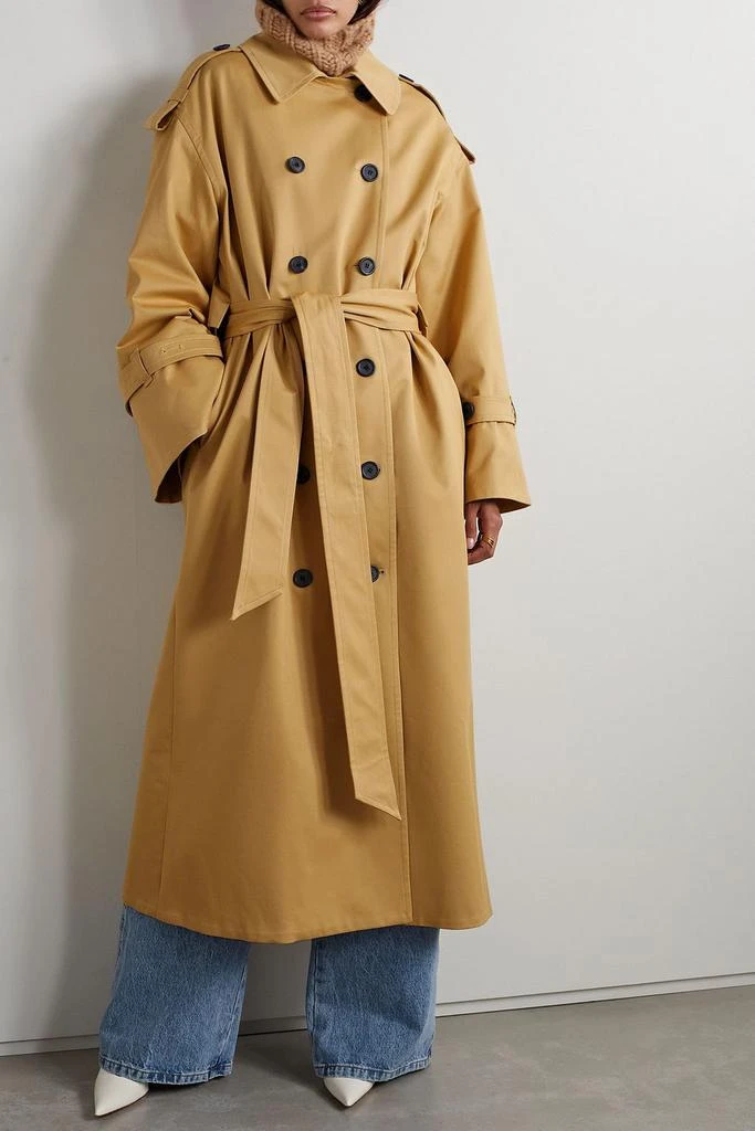 商品BY MALENE BIRGER|Alanis oversized double-breasted cotton-blend twill trench coat,价格¥4033,第2张图片详细描述