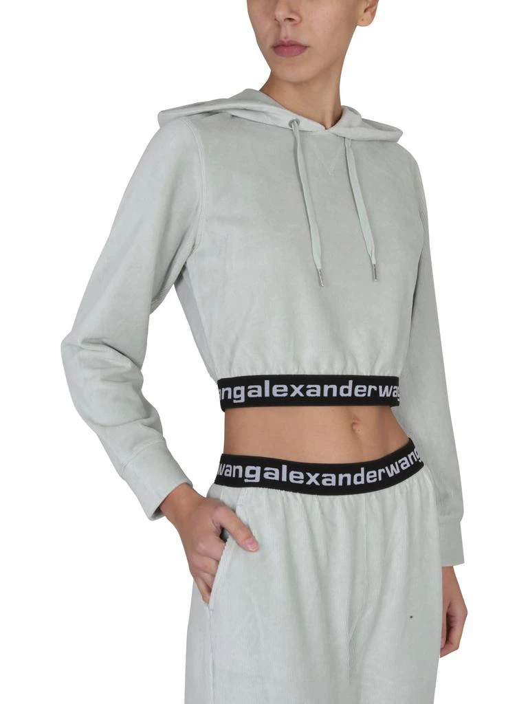 商品Alexander Wang|T by Alexander Wang Cropped Sweatshirt,价格¥1772,第4张图片详细描述