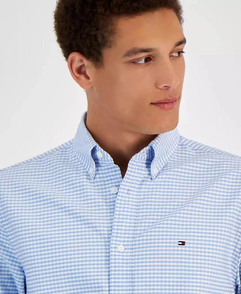 商品Tommy Hilfiger|Men's Gingham Long Sleeve Button-Down Oxford Shirt,价格¥593,第3张图片详细描述