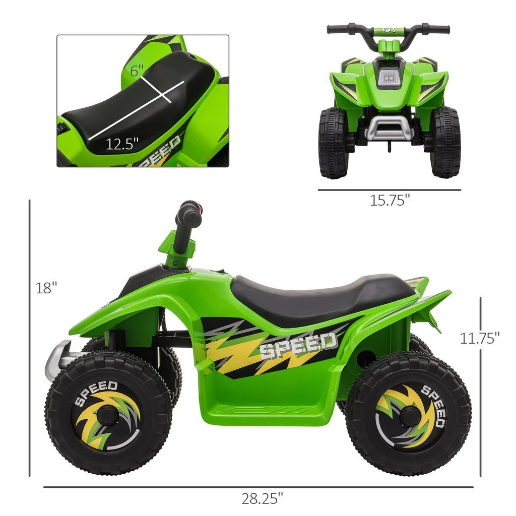 商品Streamdale Furniture|Streamdale Kids' Electric ATV 4 Wheels,价格¥1517,第5张图片详细描述