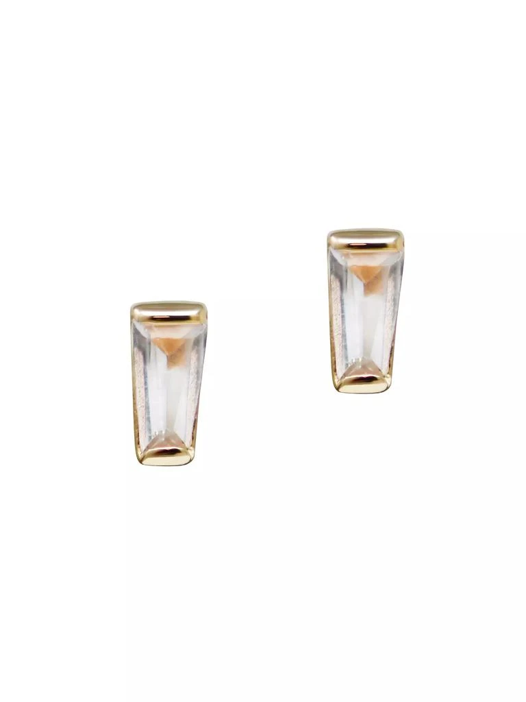 商品Anzie|Anzie x Mel Soldera 14K Yellow Gold & Clear Topaz Stud Earrings,价格¥1686,第1张图片