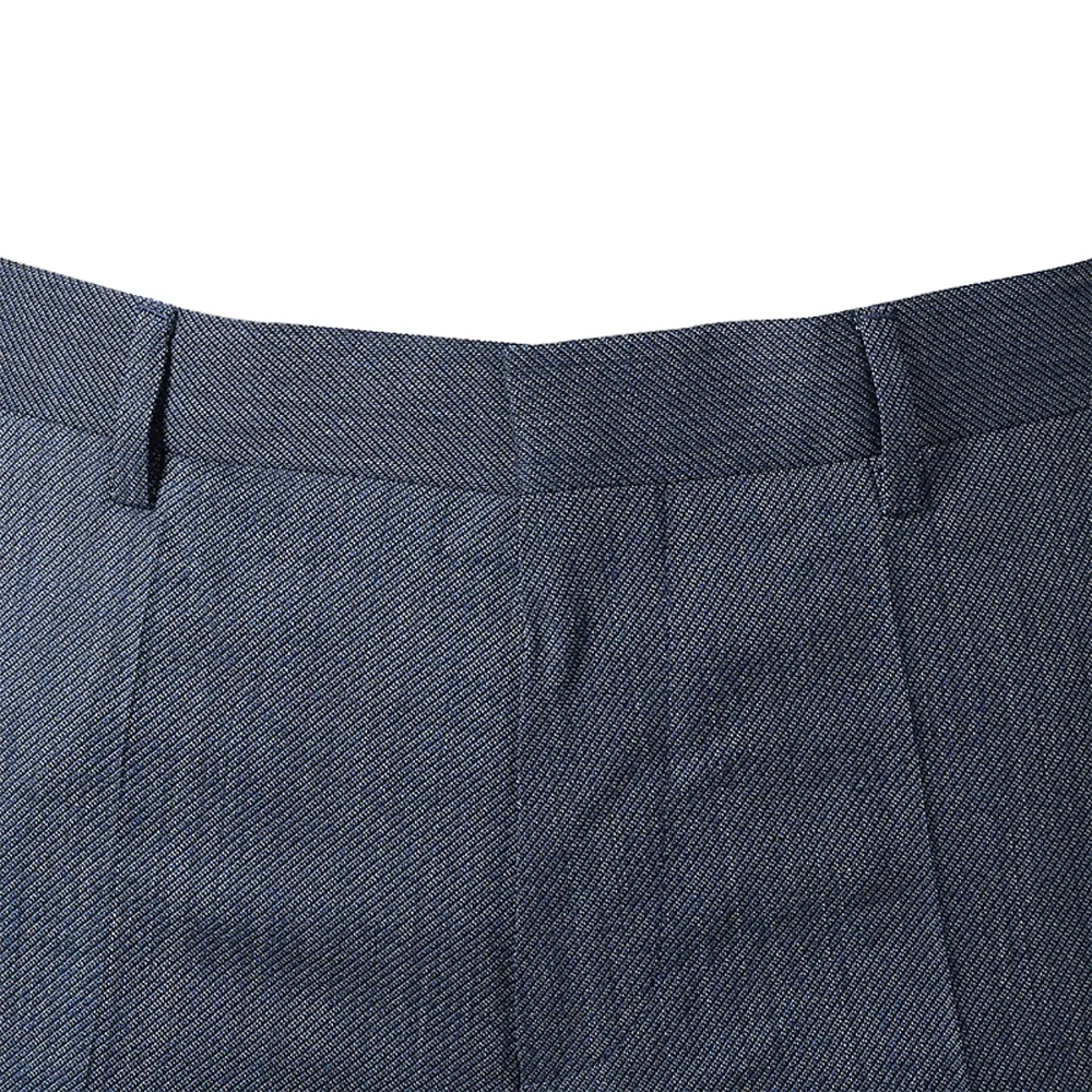 HUGO BOSS 男士蓝色条纹羊毛西装裤 GIDO-50412193-423 商品