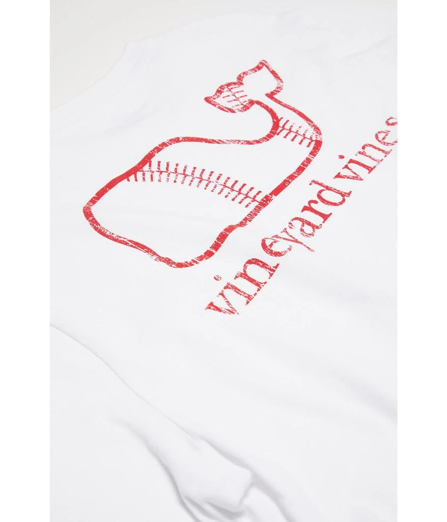 商品Vineyard Vines|Long Sleeve Vintage Baseball Whale Tee (Toddler/Little Kids/Big Kids),价格¥158,第2张图片详细描述