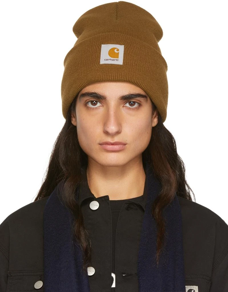 商品Carhartt WIP|Brown Watch Beanie,价格¥280,第1张图片