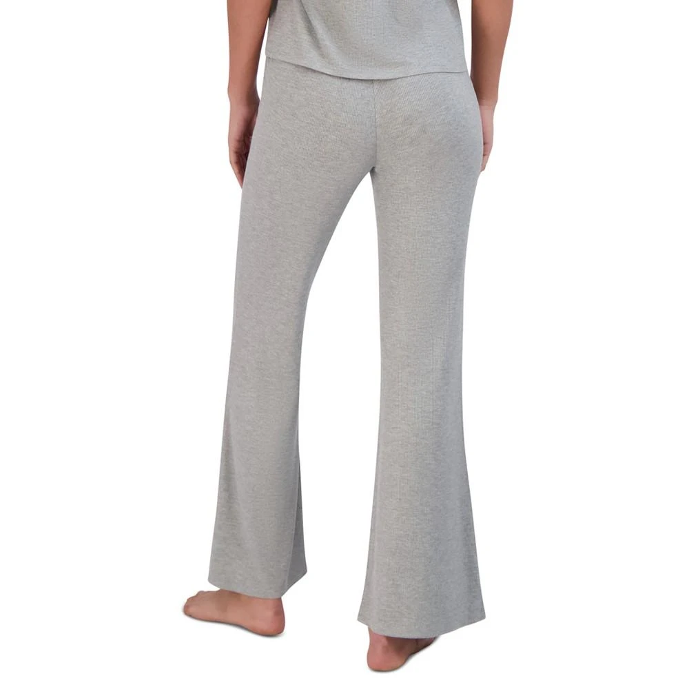 商品Steve Madden|Women's Ribbed Flare-Leg Sleep Pants,价格¥77,第5张图片详细描述