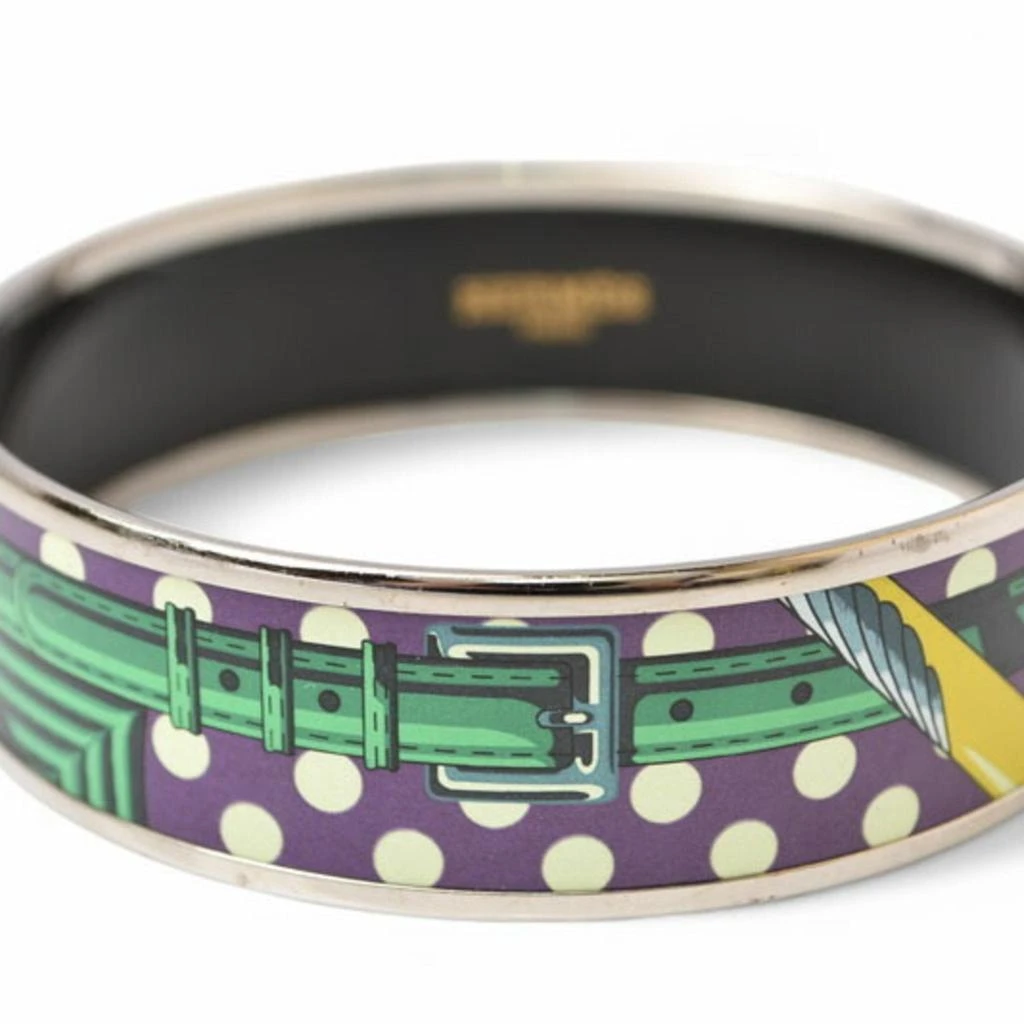 商品[二手商品] Hermes|Color Enamel Leather Bangle (Pre-Owned),价格¥3810,第3张图片详细描述