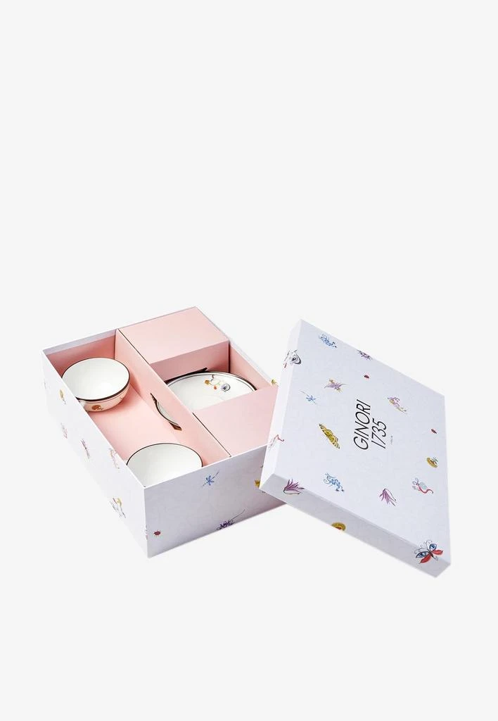 商品Ginori 1735|Arcadia Tea Cups and Saucers - Set of 2,价格¥3112,第2张图片详细描述