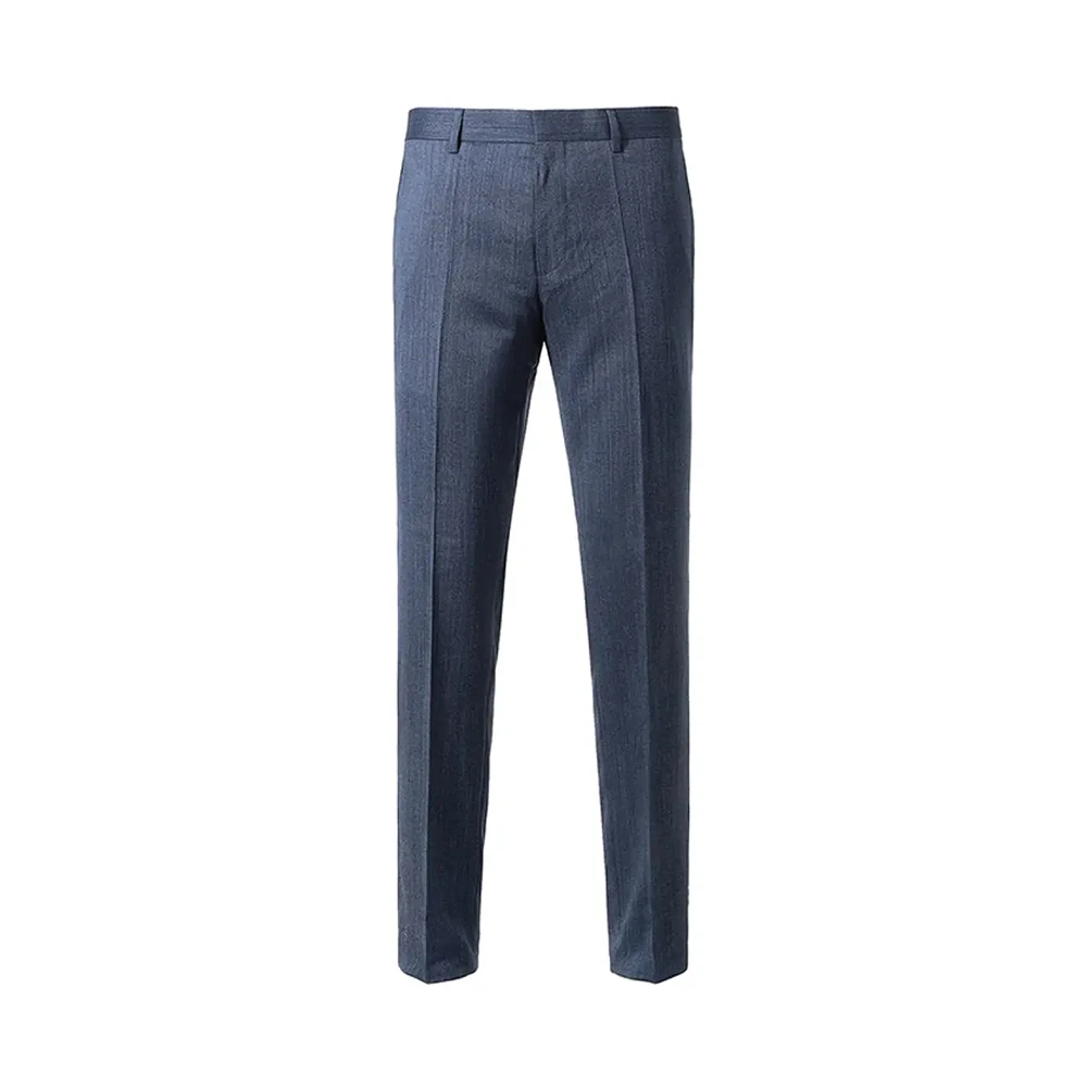 商品Hugo Boss|HUGO BOSS 男士蓝色条纹羊毛西装裤 GIDO-50412193-423,价格¥1314,第1张图片