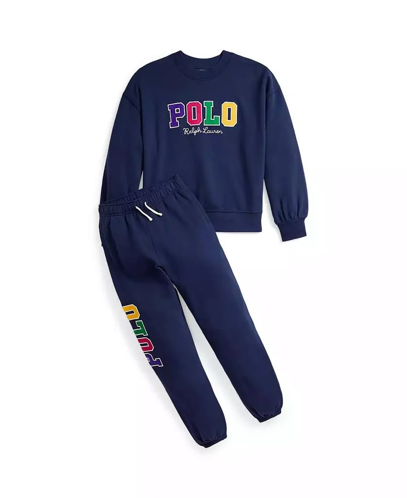 商品Ralph Lauren|Girls Corduroy-Logo Fleece Jogger Pant,价格¥334,第3张图片详细描述