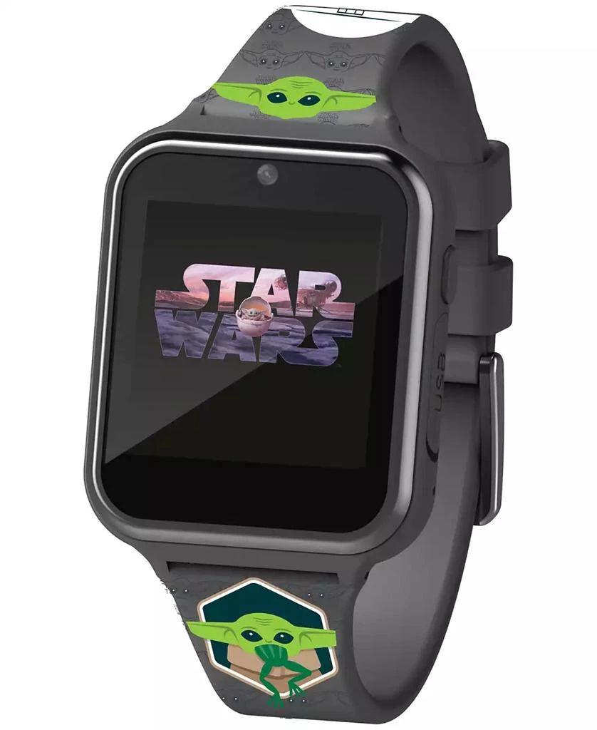 商品Accutime|Kid's Star Wars Baby Yoda Gray Silicone Strap Smart Watch 46x41mm,价格¥277,第4张图片详细描述