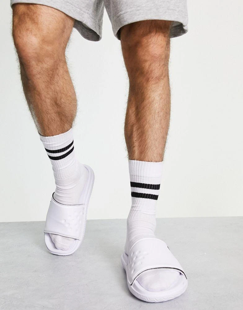 商品Jordan|Jordan PLAY SLIDE in white,价格¥367,第2张图片详细描述
