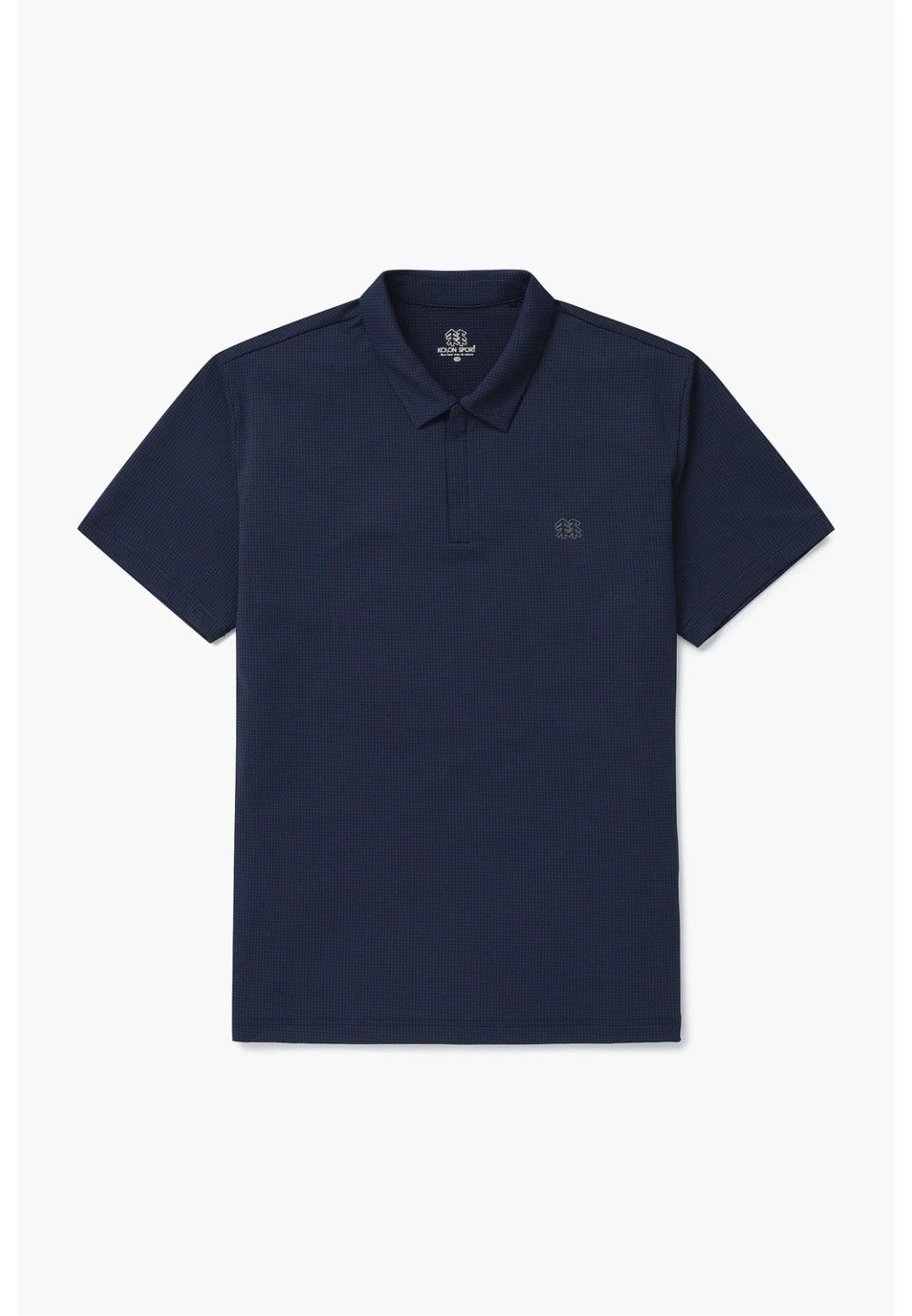 商品KOLON SPORT|【Brilliant|包邮包税】可隆男士格纹短袖翻领T恤JWTCM24281NAY,价格¥512,第1张图片