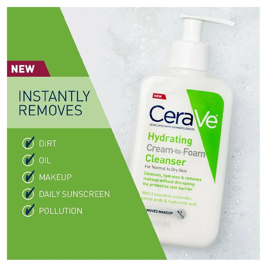 商品CeraVe|Hydrating Cream-to-Foam Face Cleanser,价格¥42,第3张图片详细描述