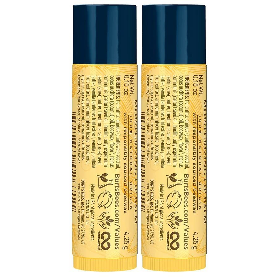 商品Burt's Bees|Lip Balm, Natural Origin Lip Care Vanilla Bean,价格¥52,第2张图片详细描述