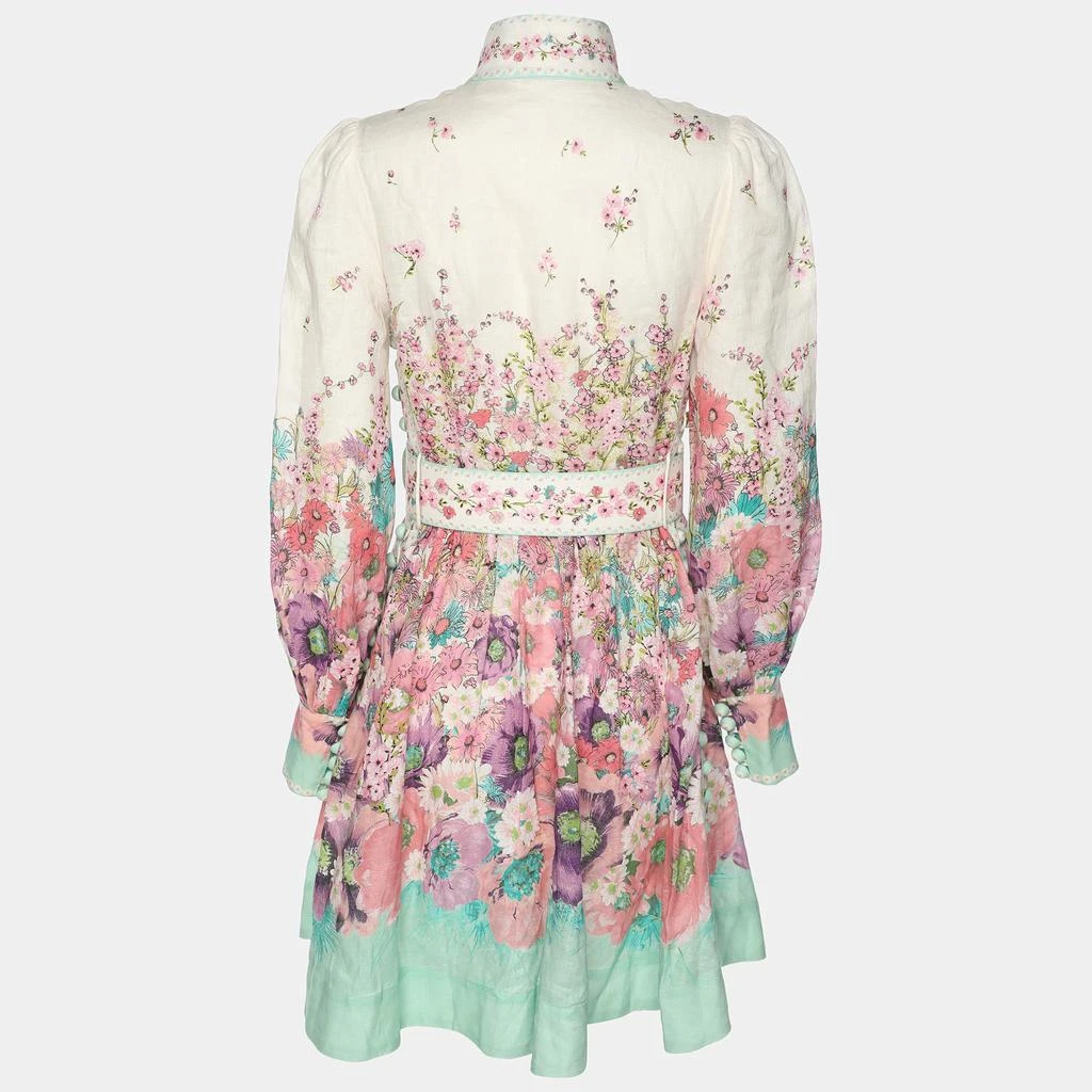 商品[二手商品] Zimmermann|Zimmermann Multicolor Lenin Print Jude Buttoned Mini Dress XS,价格¥3282,第2张图片详细描述