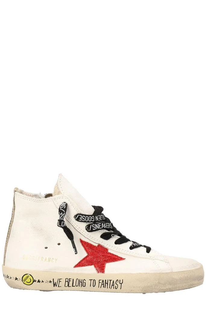 商品Golden Goose|Golden Goose Kids Star Patch Lace-Up Sneakers,价格¥1048,第1张图片