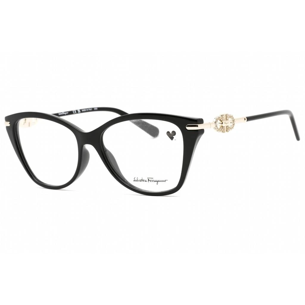 商品Salvatore Ferragamo|Salvatore Ferragamo Women's Eyeglasses - Black Plastic Cat Eye Frame | SF2937R 001,价格¥495,第1张图片