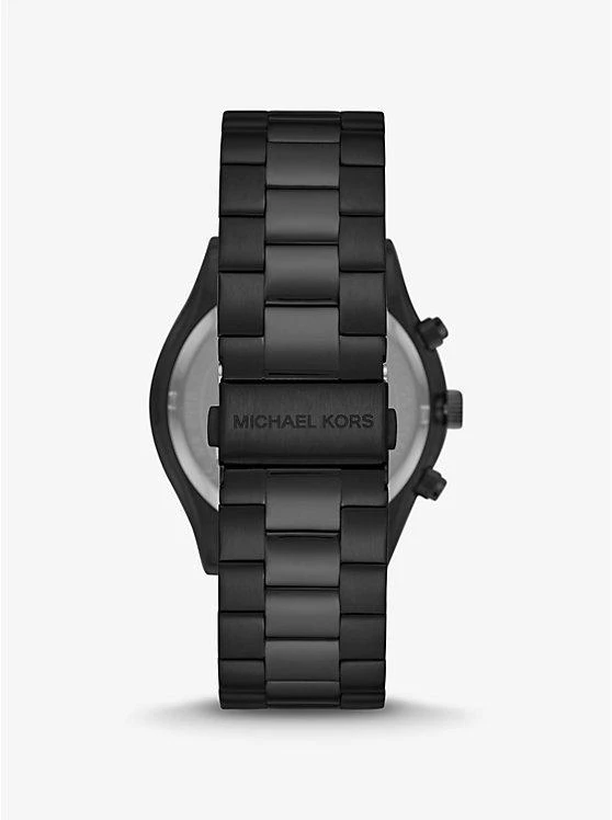 商品Michael Kors|Oversized Slim Runway Black-Tone Watch,价格¥1888,第3张图片详细描述