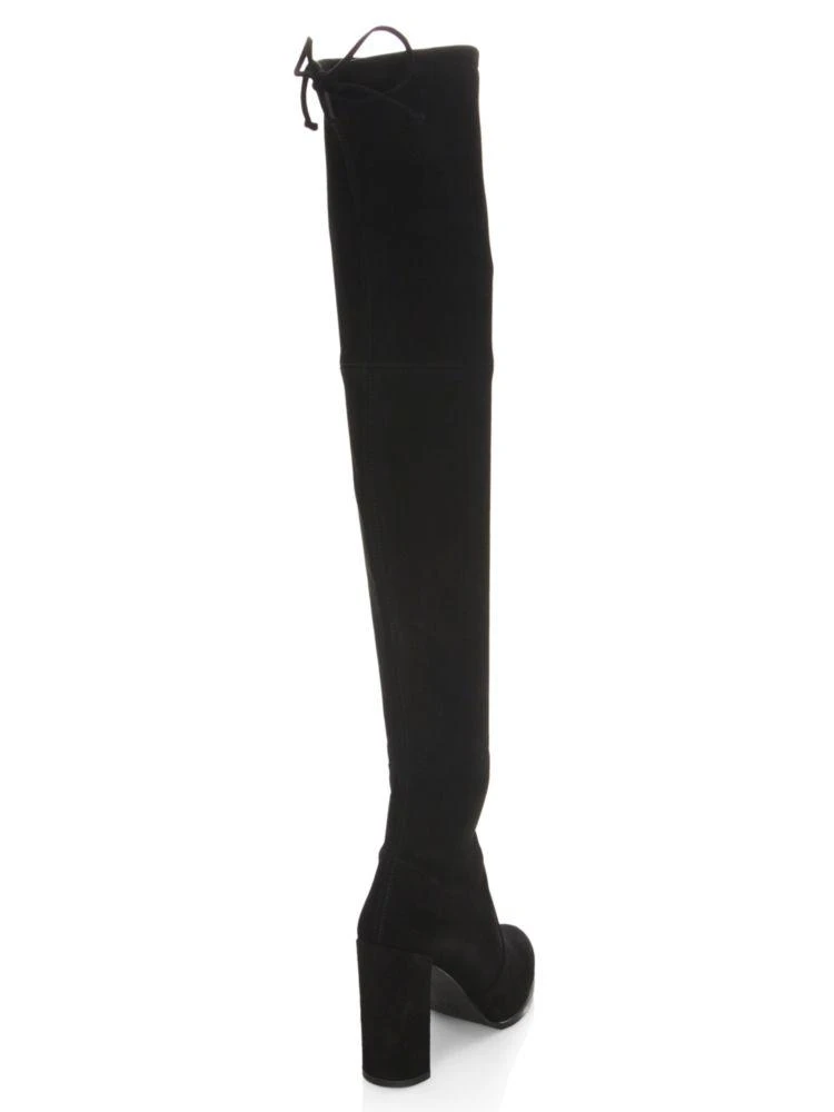 商品Stuart Weitzman|Hiline 麂皮过膝靴,价格¥2209,第3张图片详细描述