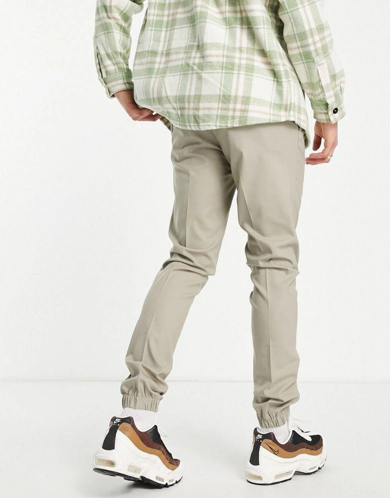 商品ASOS|ASOS DESIGN skinny smart joggers in stone,价格¥149,第3张图片详细描述