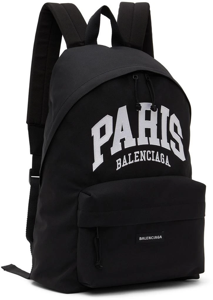 商品Balenciaga|Black Paris Cities Backpack,价格¥5025,第2张图片详细描述