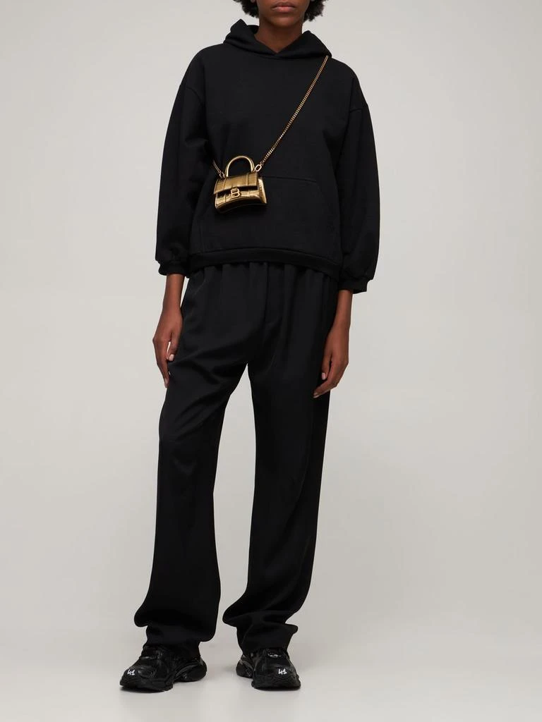 商品Balenciaga|Mini Hourglass Croc Embossed Leather Bag,价格¥11986,第1张图片详细描述