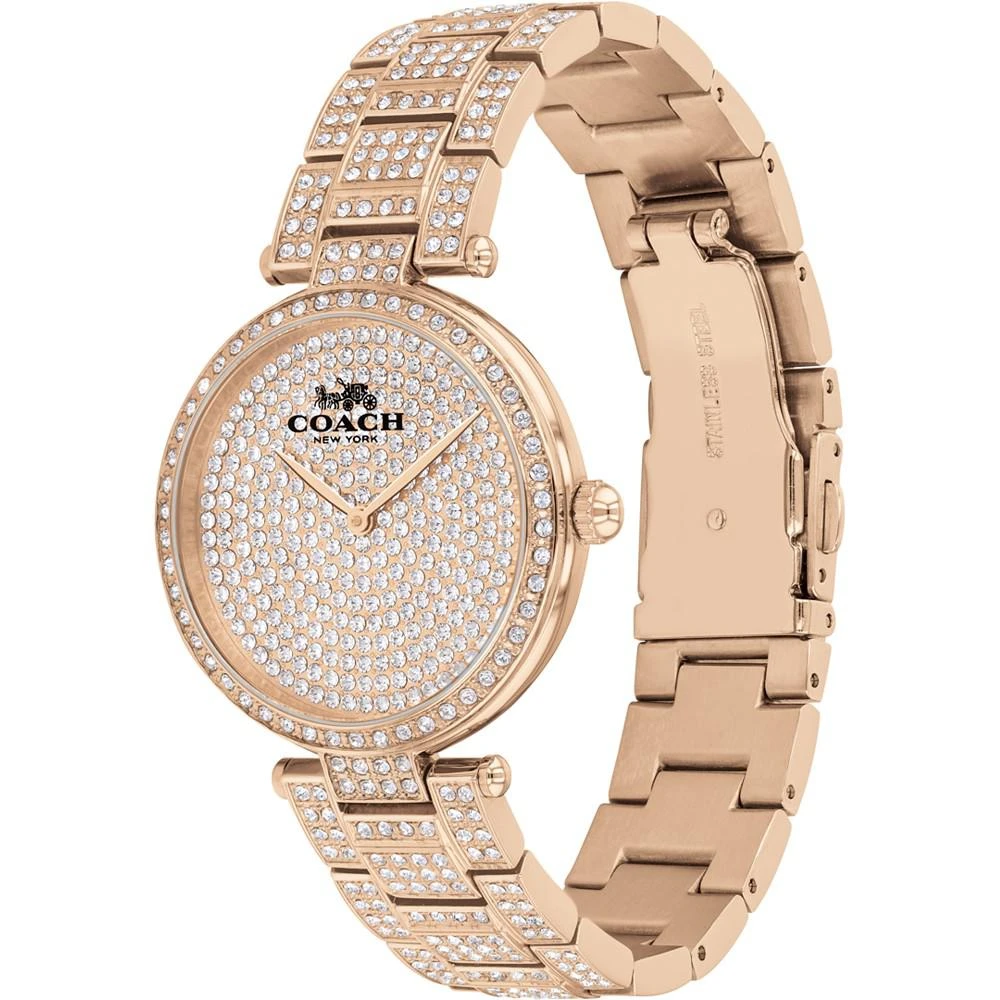 商品Coach|Women's Park Carnation Gold-Tone Bracelet Watch 34mm,价格¥4453,第2张图片详细描述