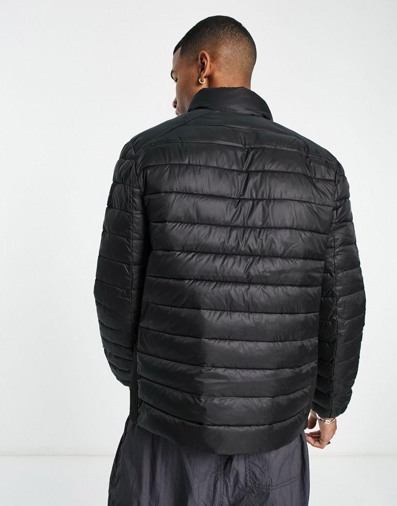 Calvin Klein   lightweight hooded puffer jacket in black商品第4张图片规格展示