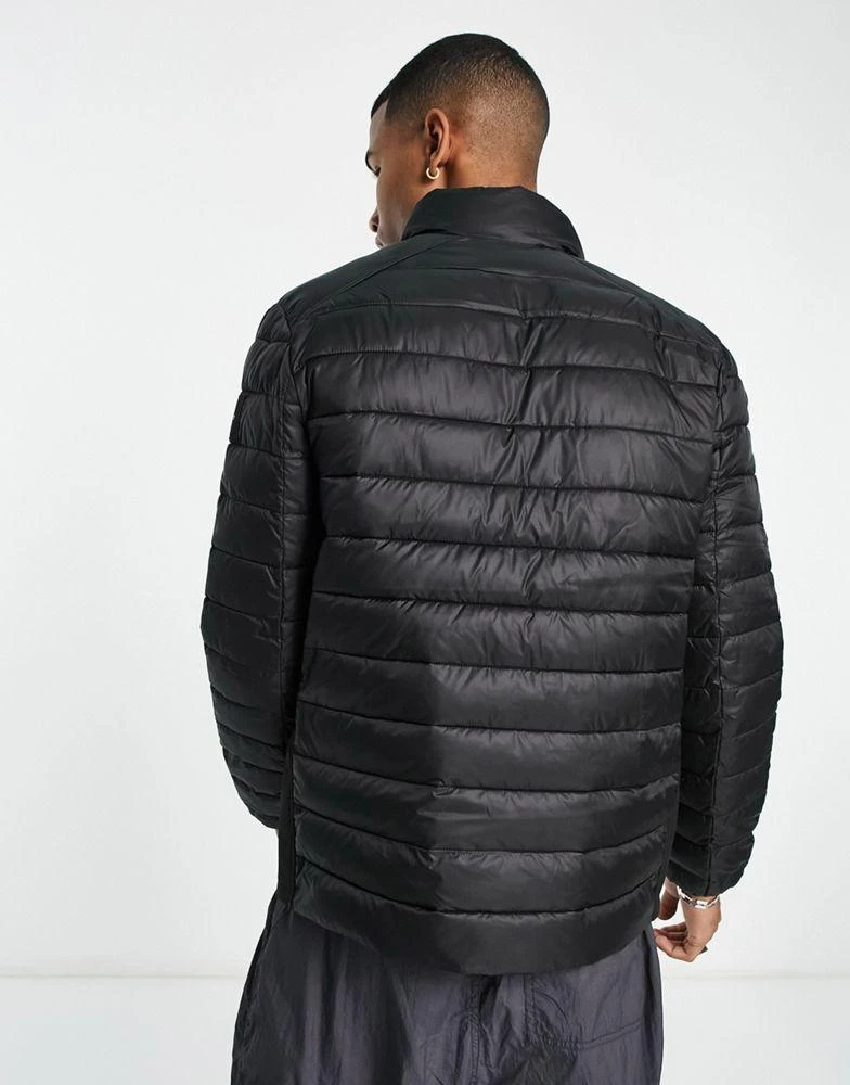 商品Calvin Klein|Calvin Klein lightweight puffer jacket in black,价格¥1756,第4张图片详细描述