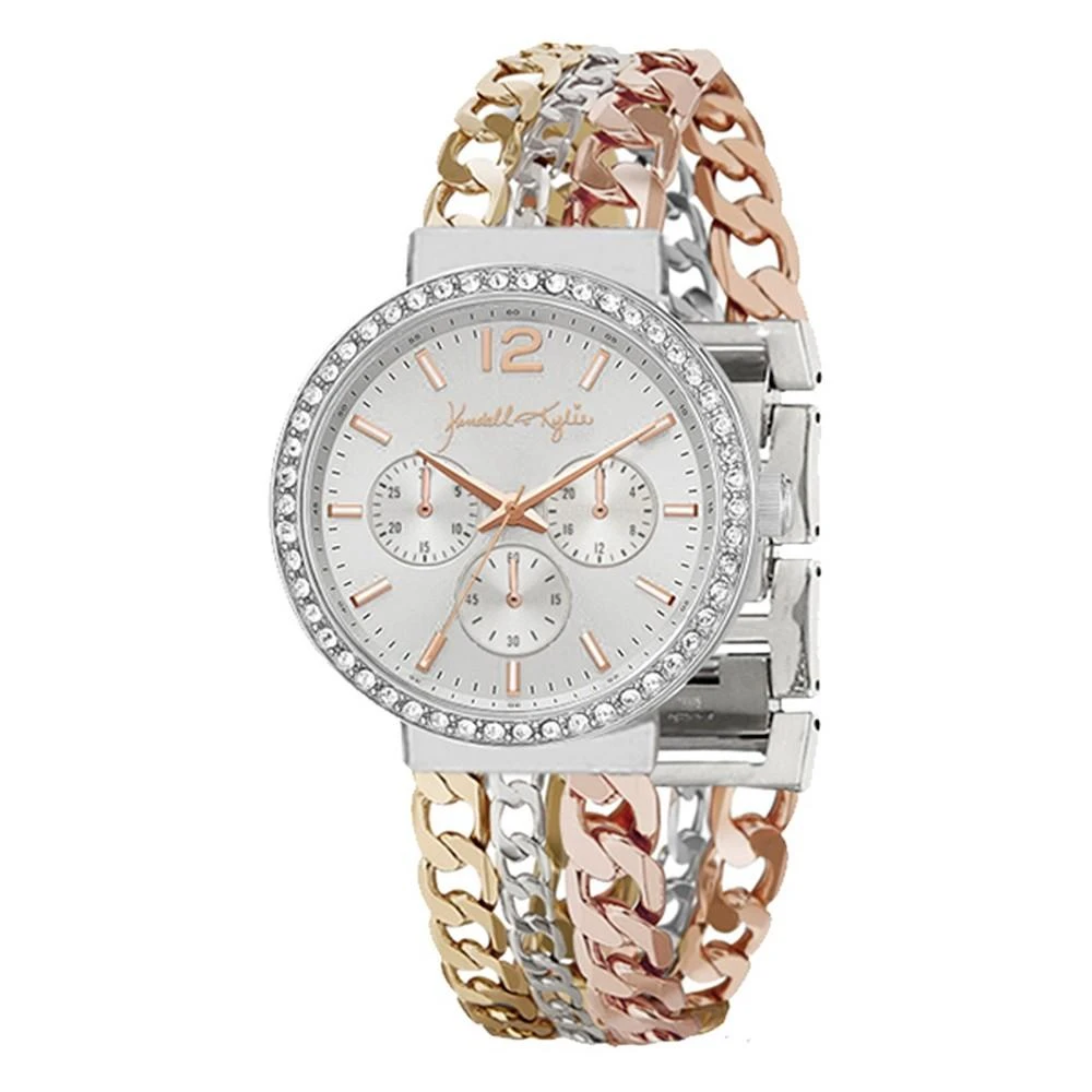 商品KENDALL & KYLIE|Women's Chronograph Multicolor Metal Alloy Bracelet Watch 38mm,价格¥113,第1张图片