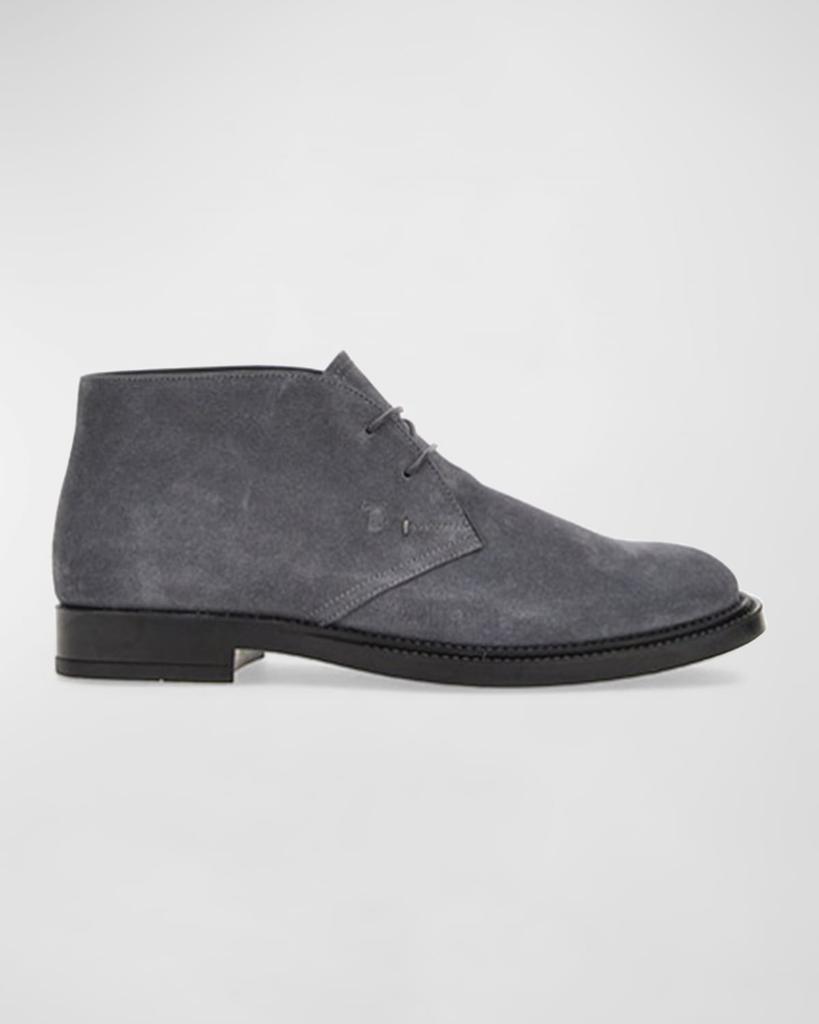 Men's Water-Repellent Leather Chukka Boots商品第1张图片规格展示