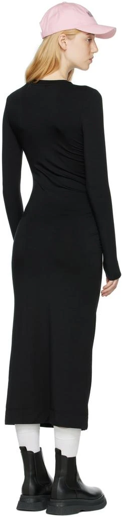 商品Ganni|Black Lyocell Midi Dress,价格¥667,第3张图片详细描述