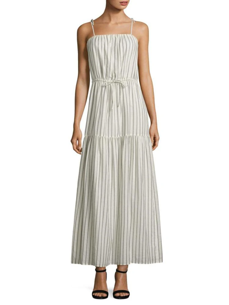 商品Joie|Theodorine Striped Cotton Maxi Dress,价格¥802,第1张图片