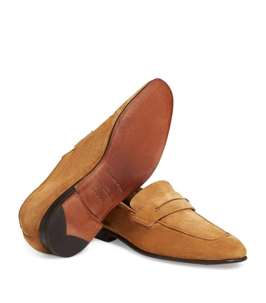 商品Zegna|Suede Penny Loafers,价格¥6811,第2张图片详细描述