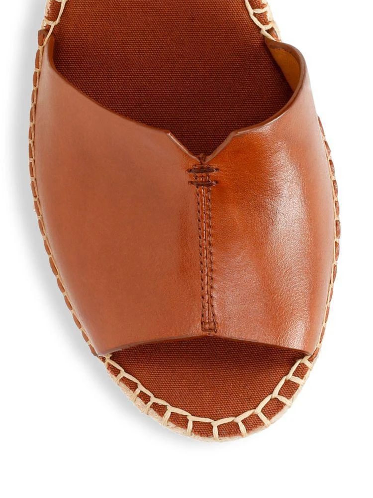商品Clarks|Petrina Selma Full Grain Leather Wedge Espadrilles,价格¥752,第3张图片详细描述