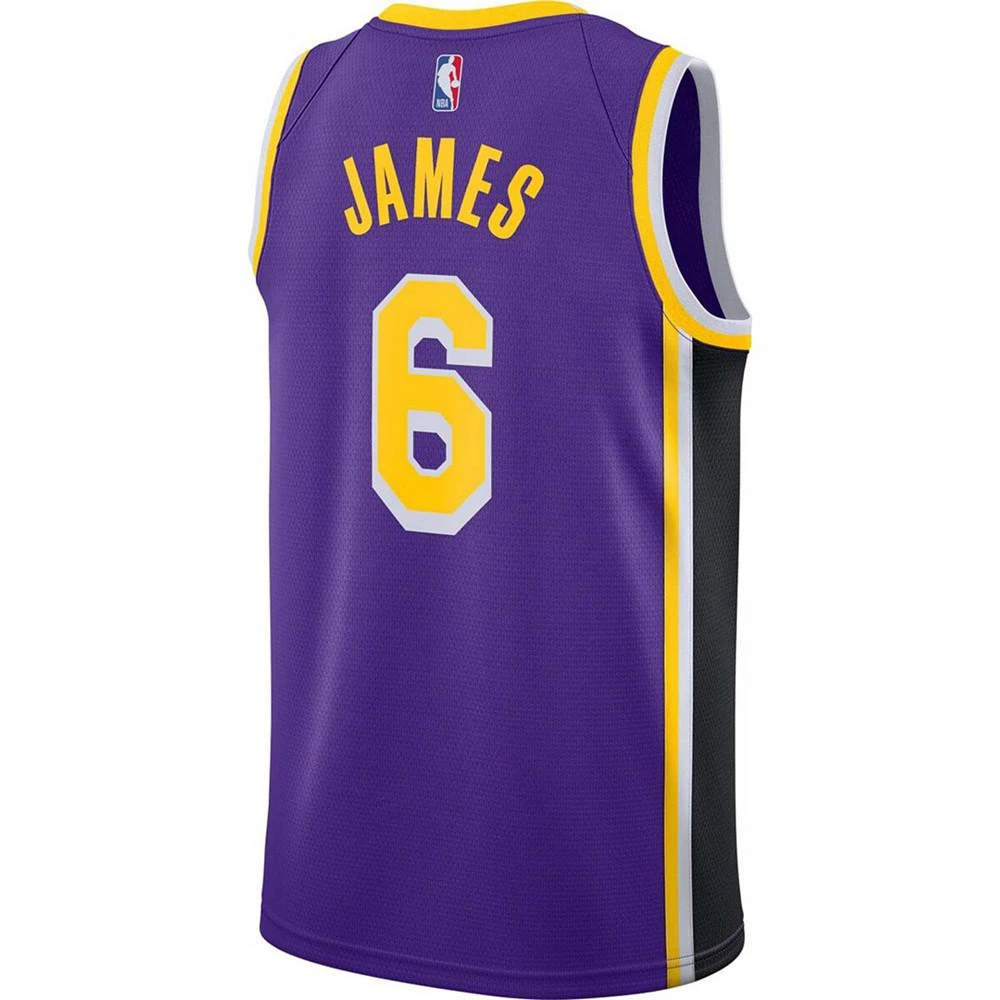 商品Jordan|Men's LeBron James Purple Los Angeles Lakers 2021/22 Swingman Player Jersey - Statement Edition,价格¥820,第3张图片详细描述