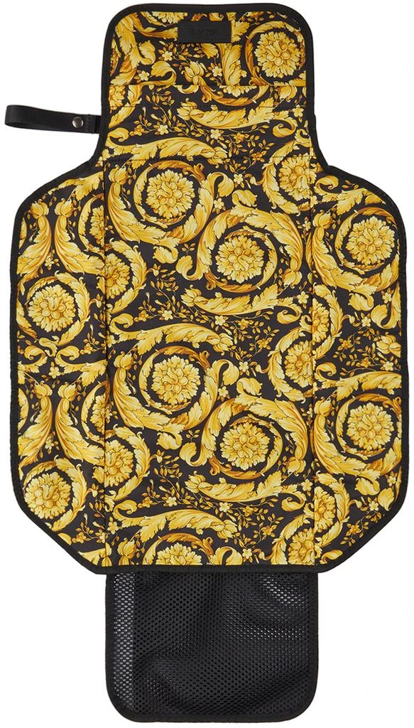 商品Versace|Baby Black & Gold Barocco Portable Changing Mat,价格¥920,第5张图片详细描述