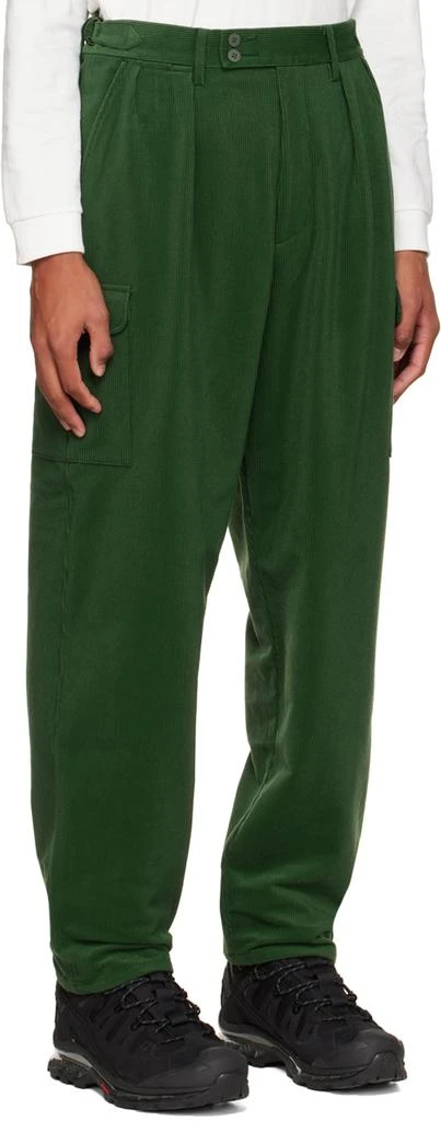 商品DESCENTE|Green Pleated Cargo Pants,价格¥602,第2张图片详细描述