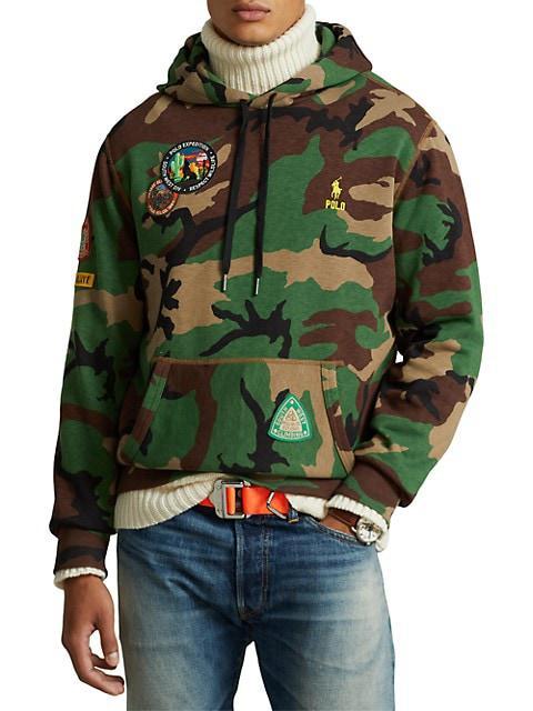 商品Ralph Lauren|Camouflage Hooded Long-Sleeve Sweatshirt,价格¥1763,第1张图片