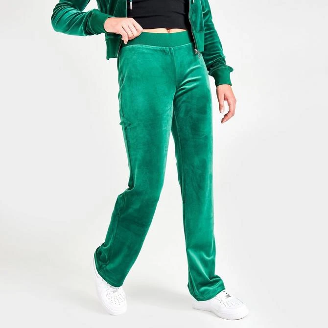 商品Juicy Couture|Women's Juicy Couture OG Big Bling Velour Track Pants,价格¥598,第3张图片详细描述