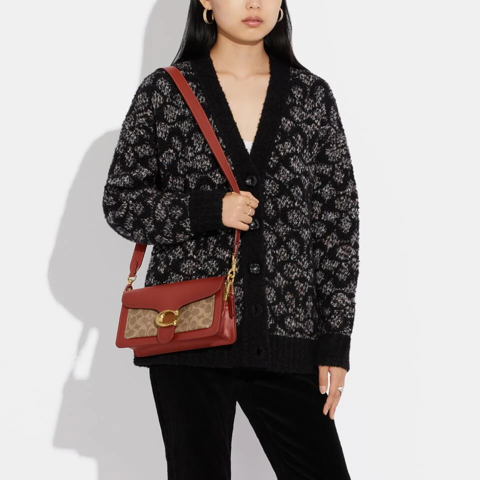商品Coach|Coach Signature Tabby 26 Leather-Coated Canvas Shoulder Bag,价格¥2844,第2张图片详细描述