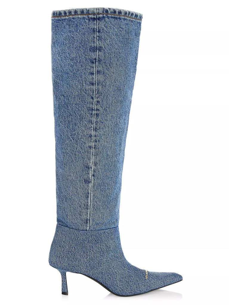 商品Alexander Wang|Viola 65 Denim Slouch Boots,价格¥2701,第1张图片