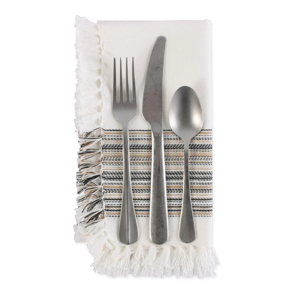 商品DII|DII Fringed Stripe Napkin (Set of 6),价格¥262,第5张图片详细描述