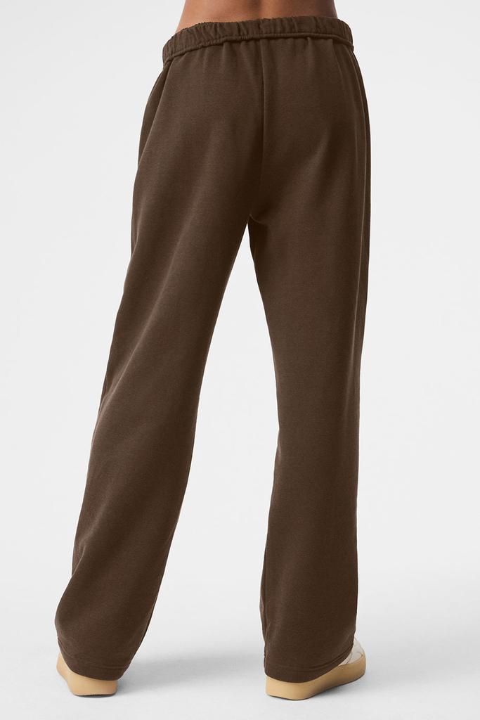 Alo Accolade Straight Leg Sweatpant - Espresso - Joggers