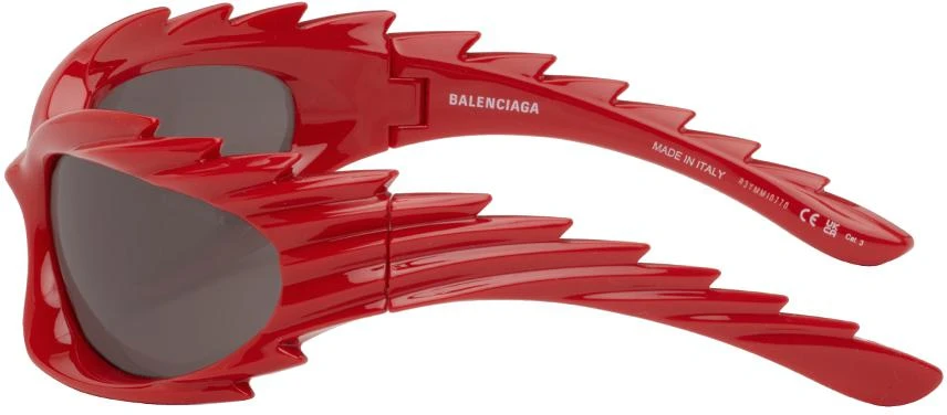 商品Balenciaga|Red Spike Sunglasses,价格¥1635,第3张图片详细描述