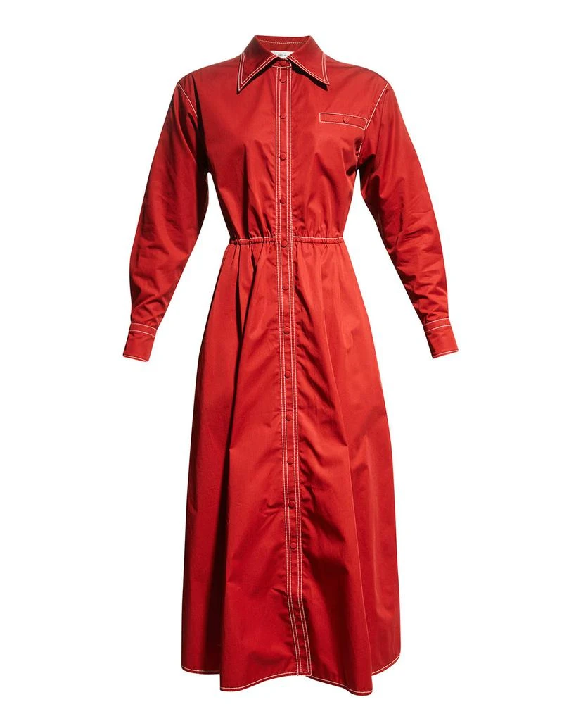 商品Tory Burch|Eleanor Poplin A-Line Shirtdress,价格¥2293,第2张图片详细描述