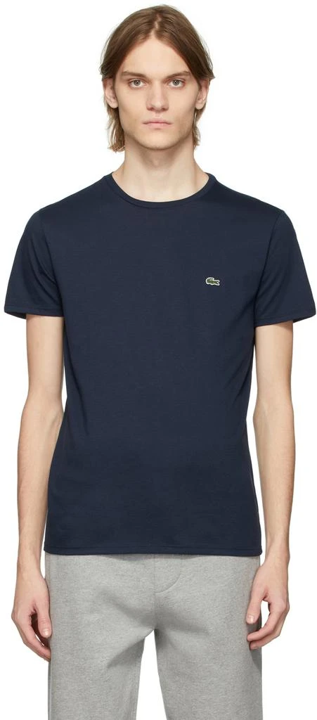 商品Lacoste|Navy Pima Cotton Logo T-Shirt,价格¥202,第1张图片