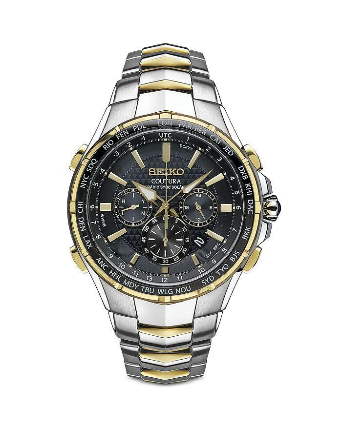 商品Seiko|Seiko Coutura Solar Chronograph, 44.5mm,价格¥4842,第1张图片详细描述