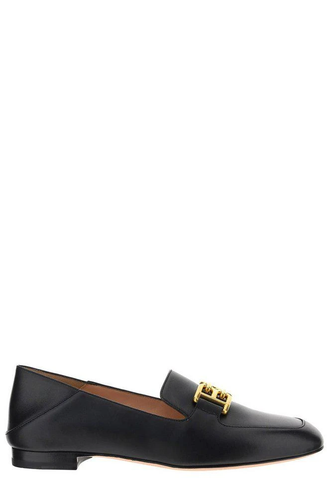 商品Bally|Bally Ellah B-Chain Logo Plaque Loafers,价格¥2783,第1张图片