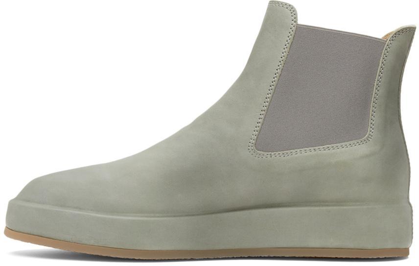 商品Fear of god|Grey Leather Wrapped Chelsea Boots,价格¥6720,第5张图片详细描述